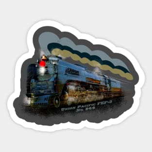 Gorgeous vintage Railroad steam locomotive FEF3 844 Sticker